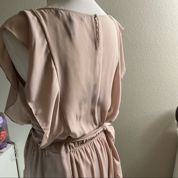 BCBGMaxazria Kollin Mauve Rose Maxi Dress Sz S - Picture 6 of 16
